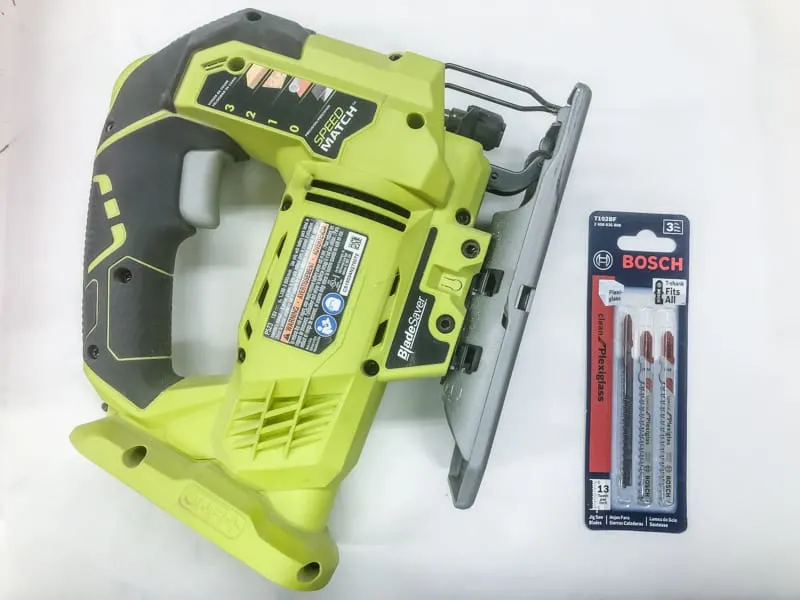 Ryobi jigsaw and plexiglass blades