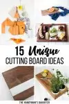 collage of unique cutting board ideas