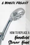 How to replace a handheld showerhead - 5 minute project