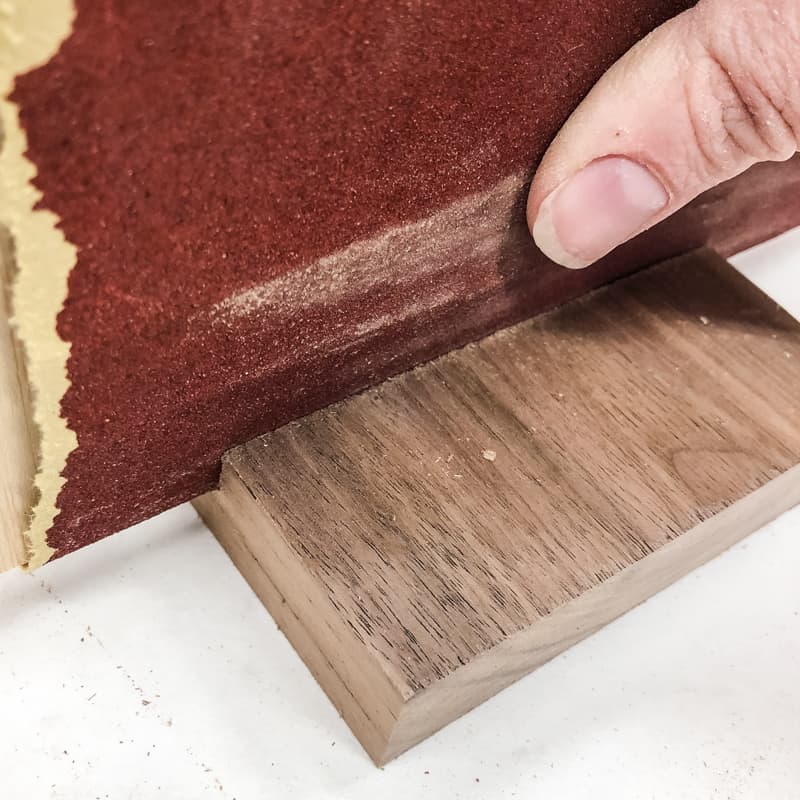 sanding inside of dado