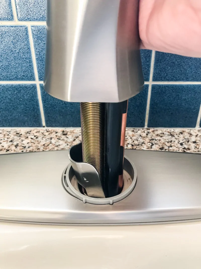 How to Install a Kitchen Sink Soap Dispenser - The Handyman's Daughter