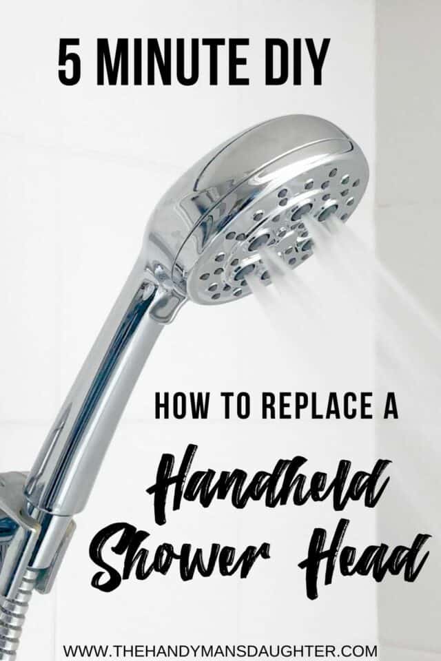 How to Replace a Handheld Shower Head The Handyman's Daughter