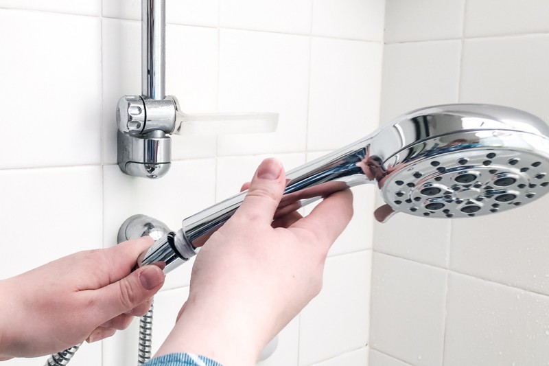 How to Replace a Handheld Shower Head in 5 Minutes Flat The Handyman