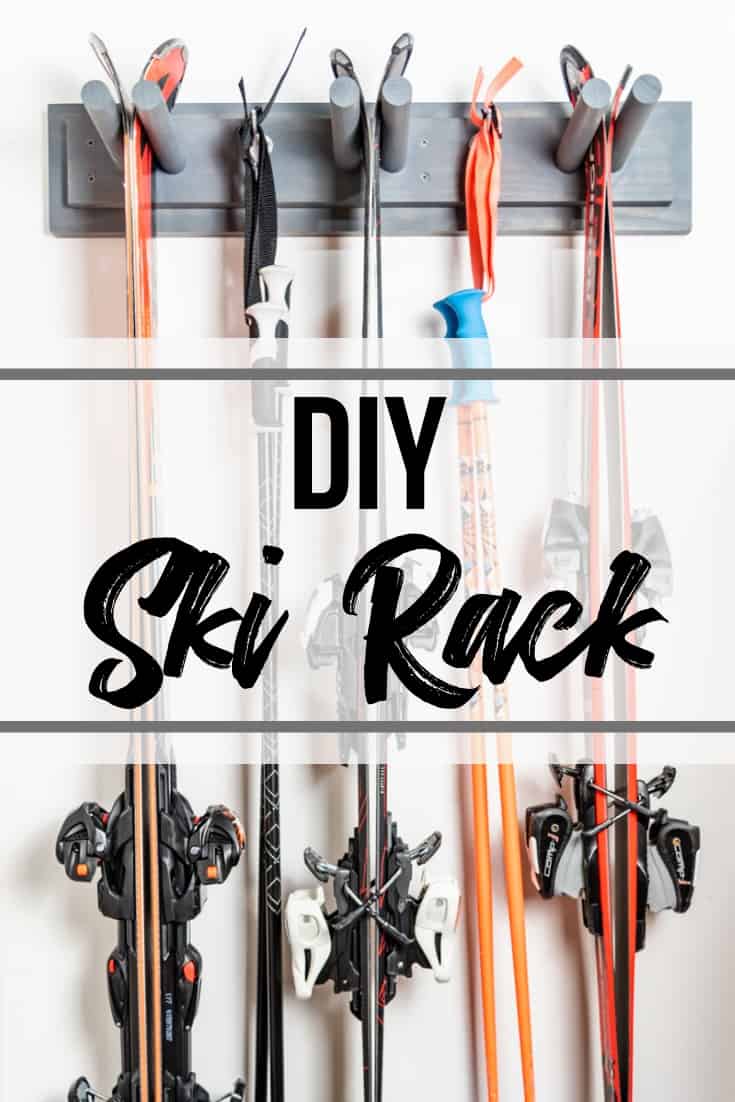 And Easy Diy Ski Rack The, Wooden Ski Racks For Home