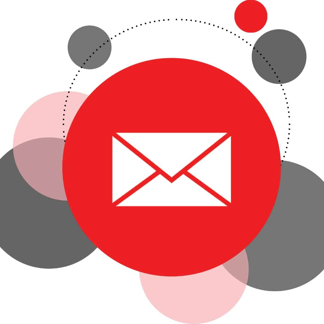 graphic with email symbol