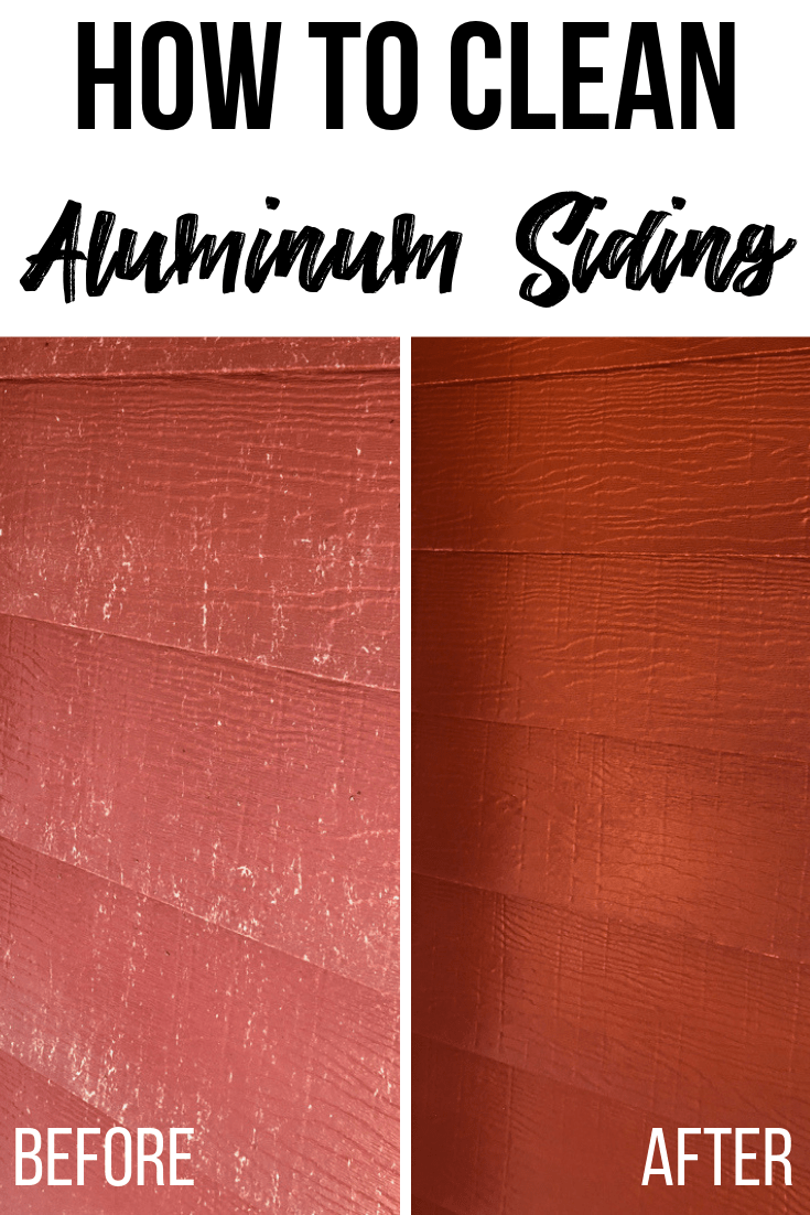 before and after aluminum siding cleaning