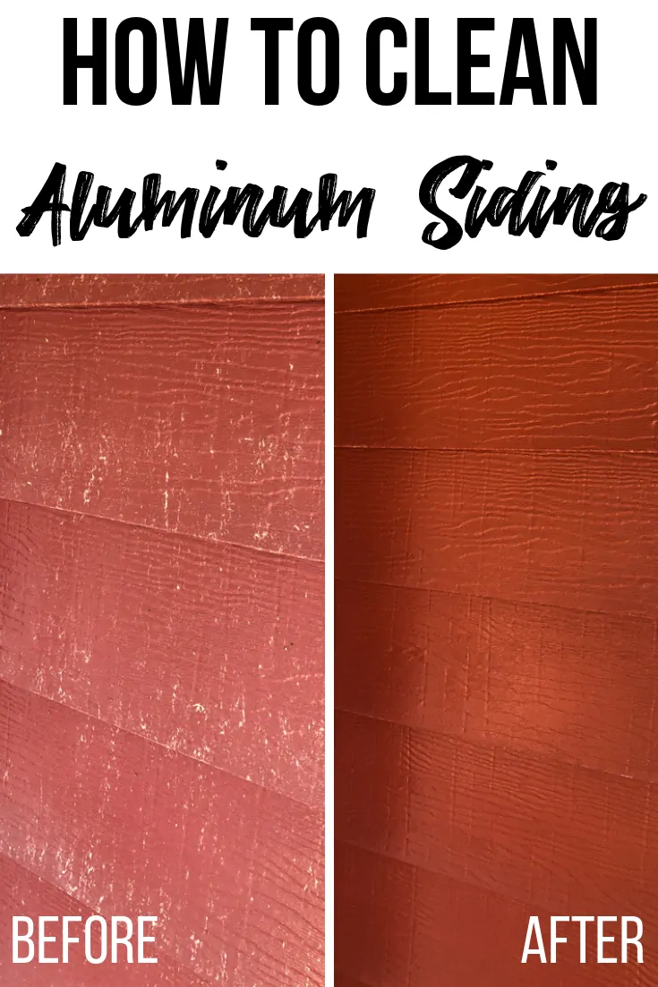 before and after aluminum siding cleaning
