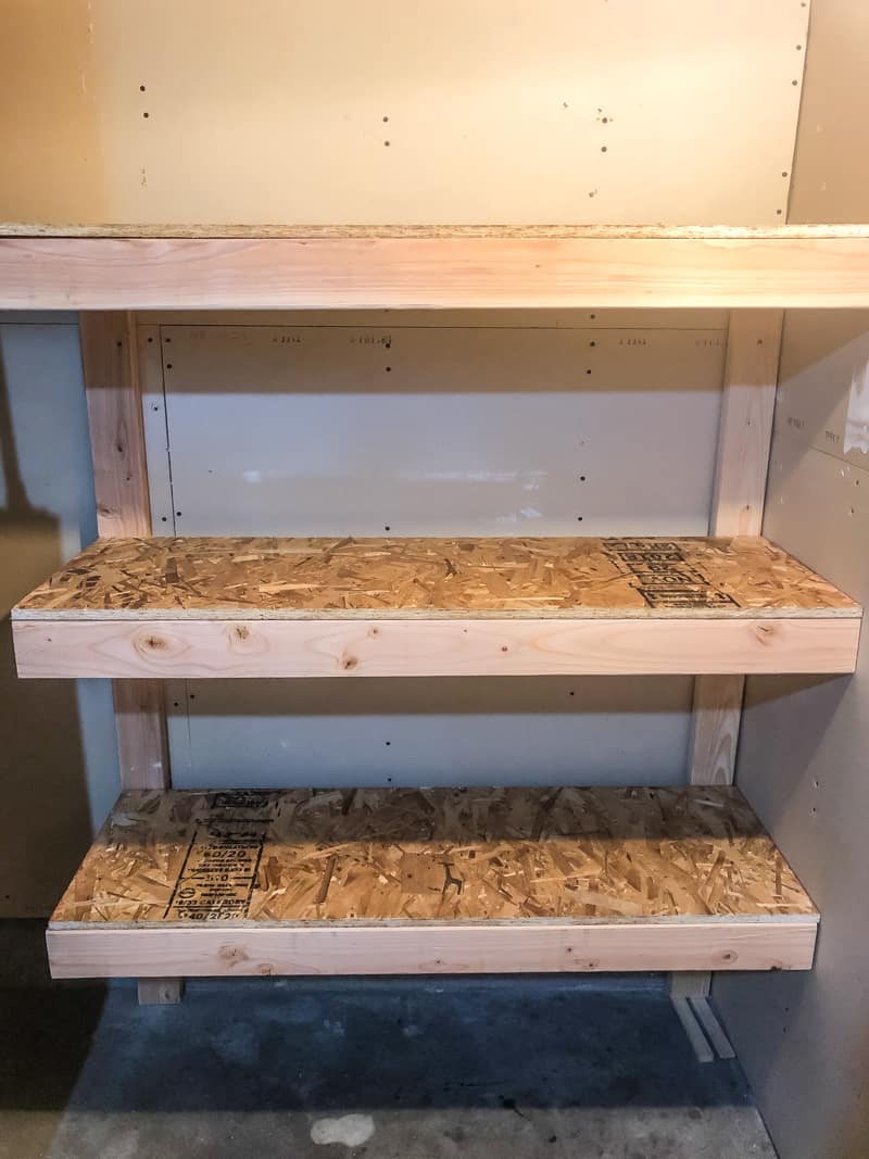 Steel Shelving w/ OSB