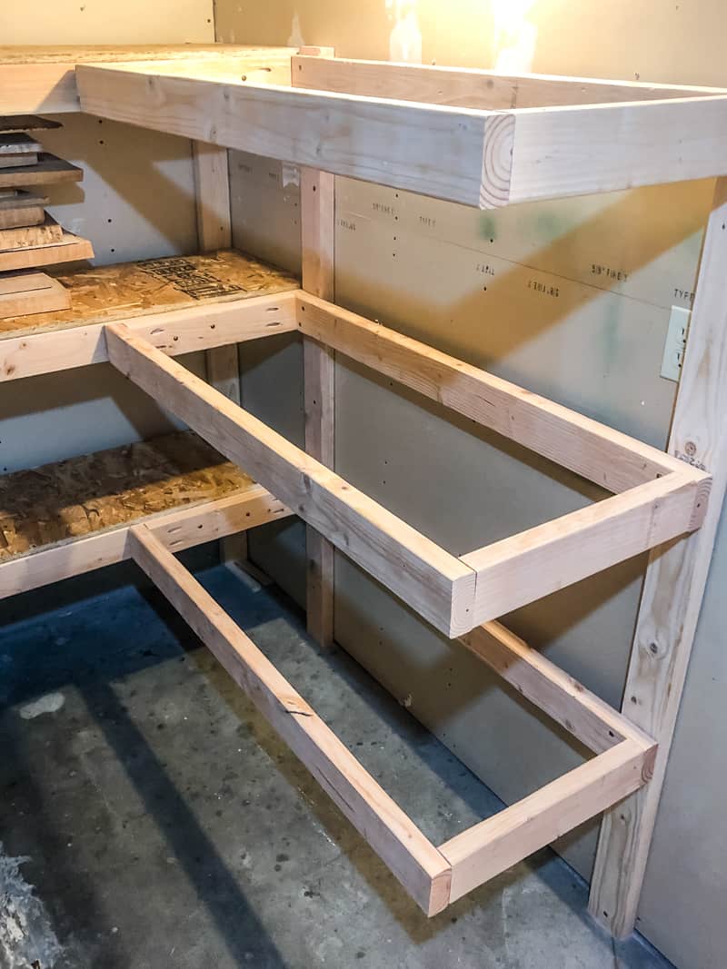 Easy DIY Garage Shelving 