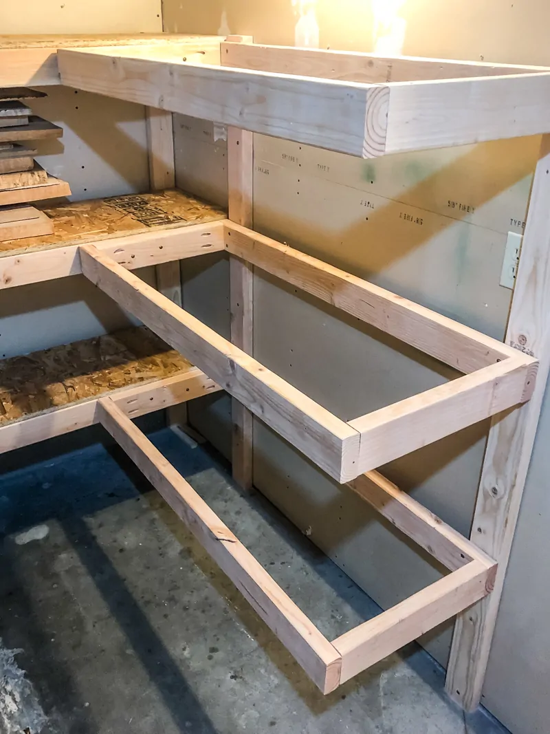 DIY Rolling Storage Shelves for the Garage