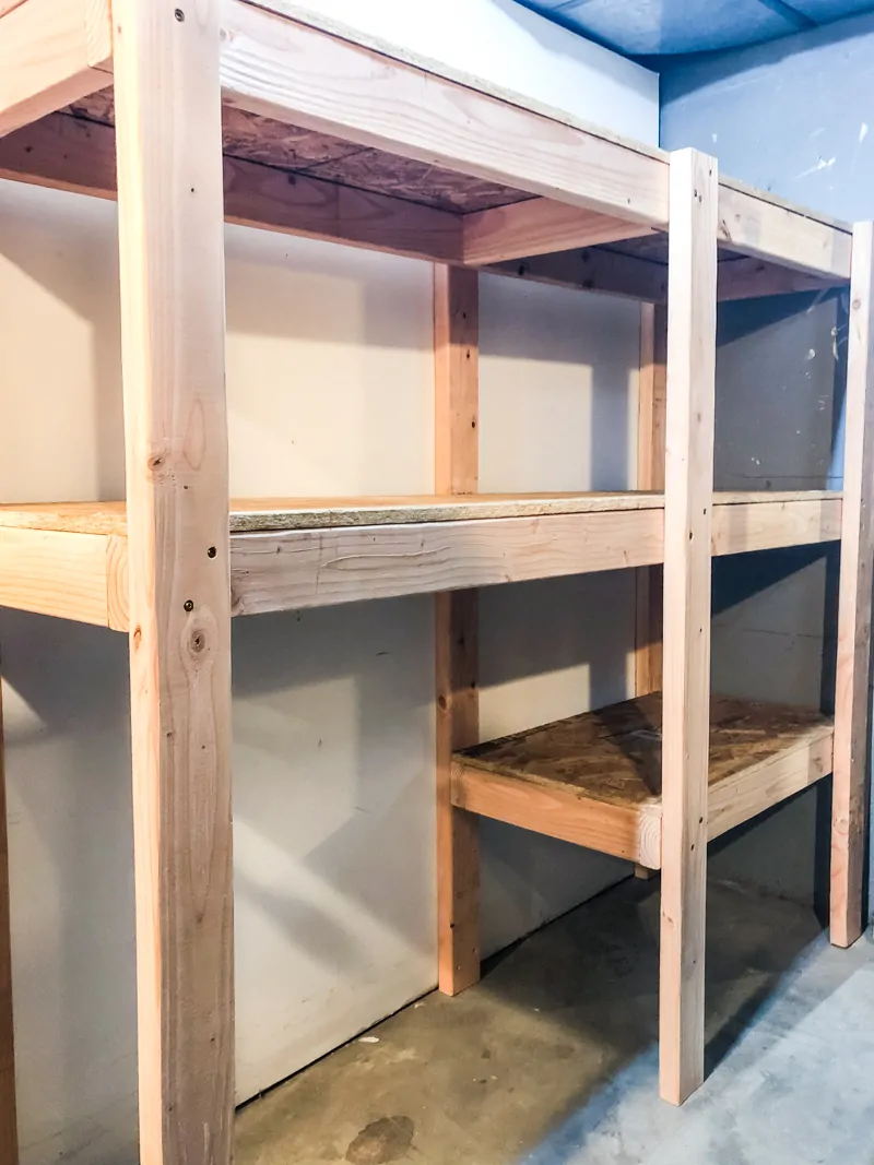 Diy Garage Shelves With Plans The, Custom Plastic Shelving