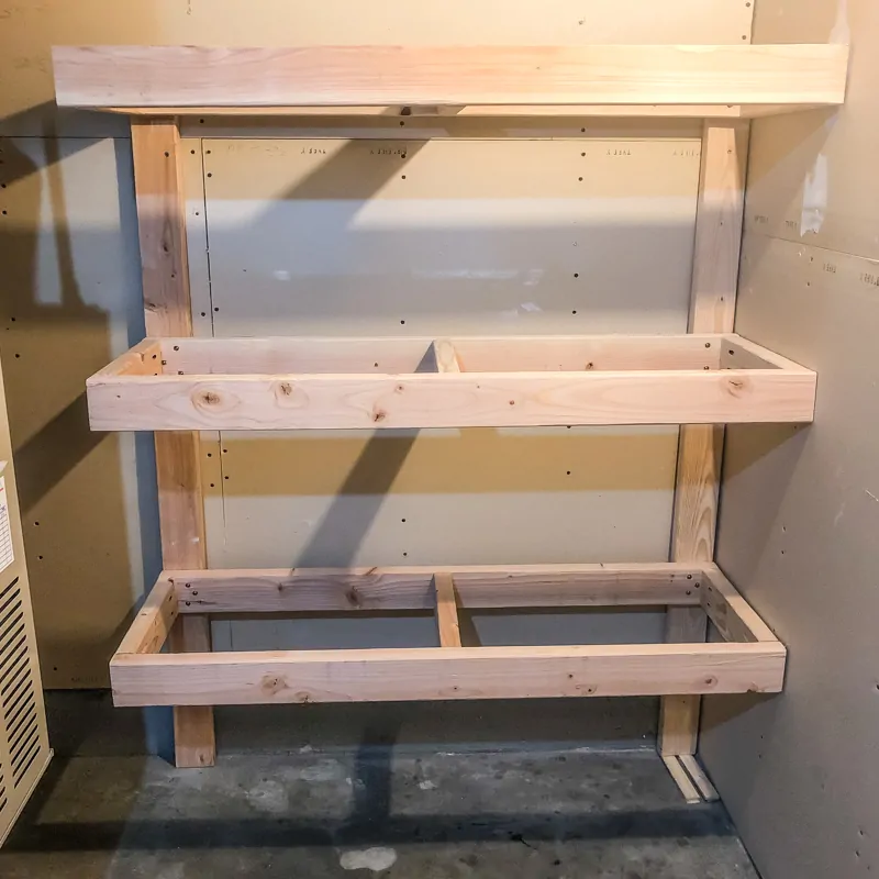 Diy Garage Shelves With Plans The, What Kind Of Wood Is Best For Garage Shelves