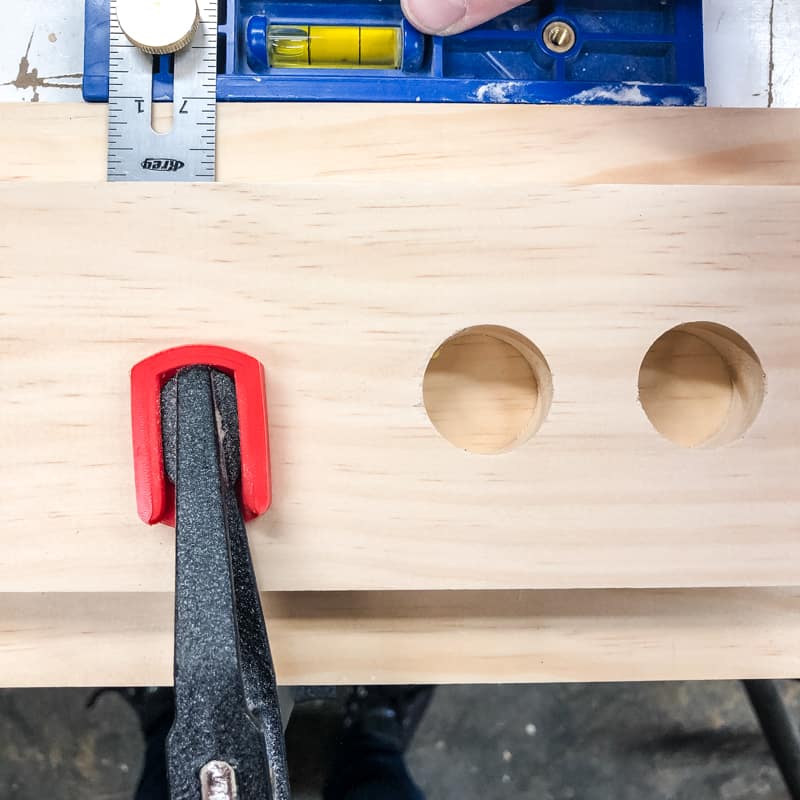 clamping boards together for DIY ski rack