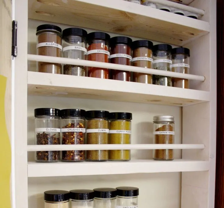 Kitchen Fun With My 3 Sons - DIY spice shelf under cabinets! What