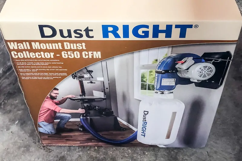 Rockler Dust Right Wall Mount Dust Collector box