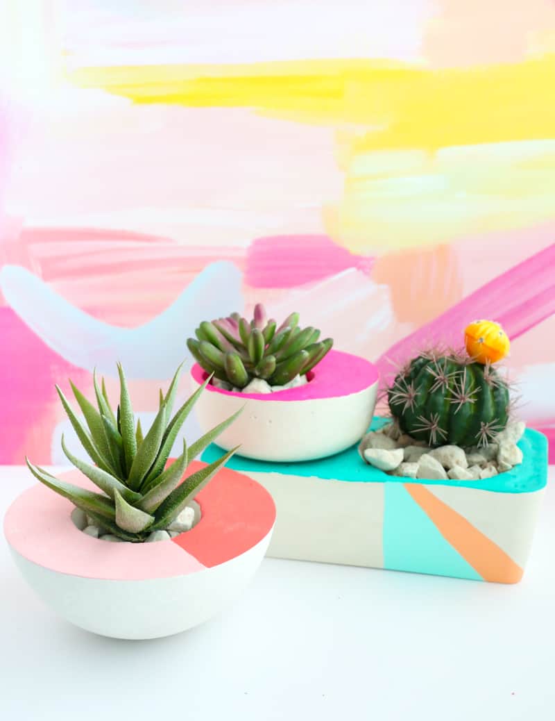 20 Easy DIY Concrete Planter Ideas - The Handyman's Daughter
