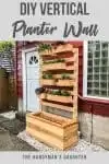 DIY Vertical Garden Planter Wall