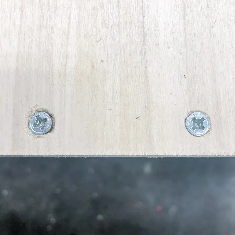 countersink screws using two different methods