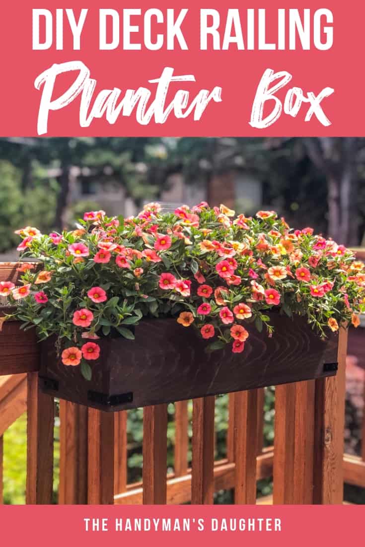 DIY Deck Railing Planter Box