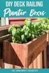 DIY deck railing planter boxes