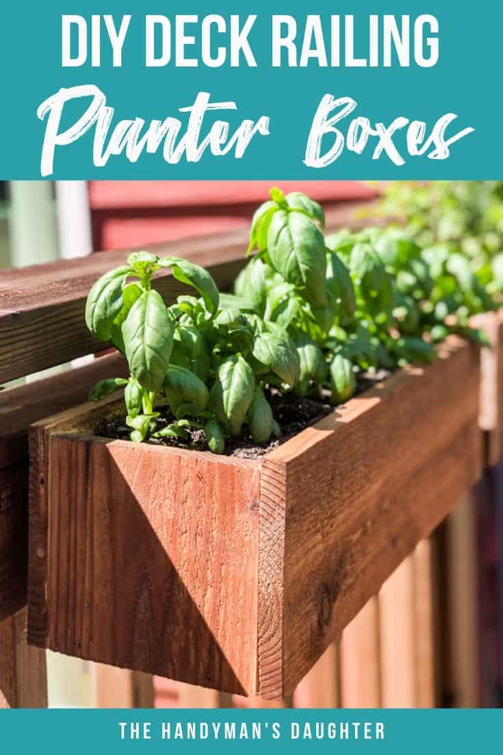 Diy Railing Planters For Your Deck Or Balcony The Handyman S Daughter