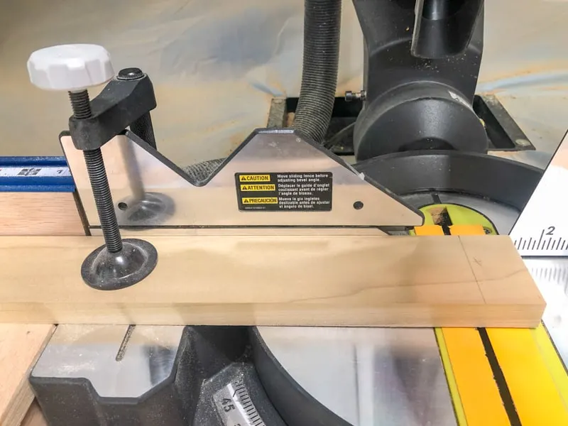 hold down clamp on miter saw
