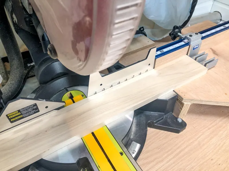 miter saw stop track
