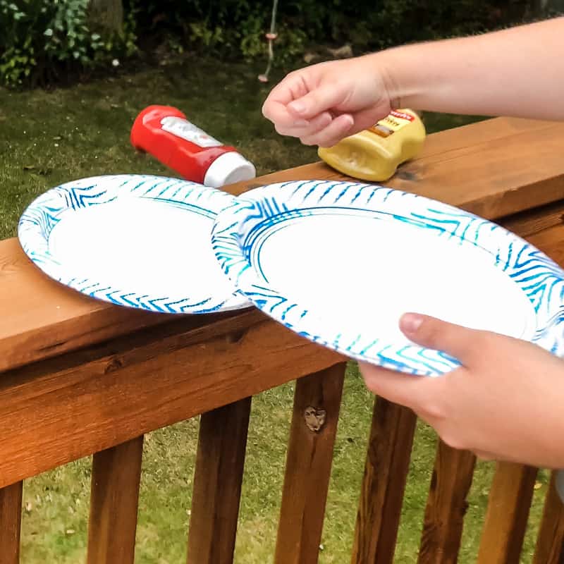 ketchup falling off deck railing