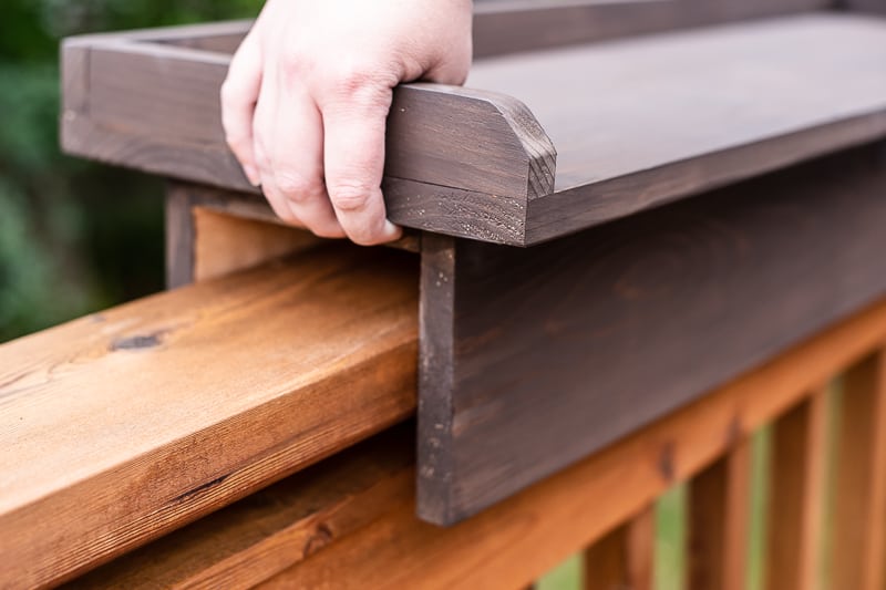 Over the railing table deals