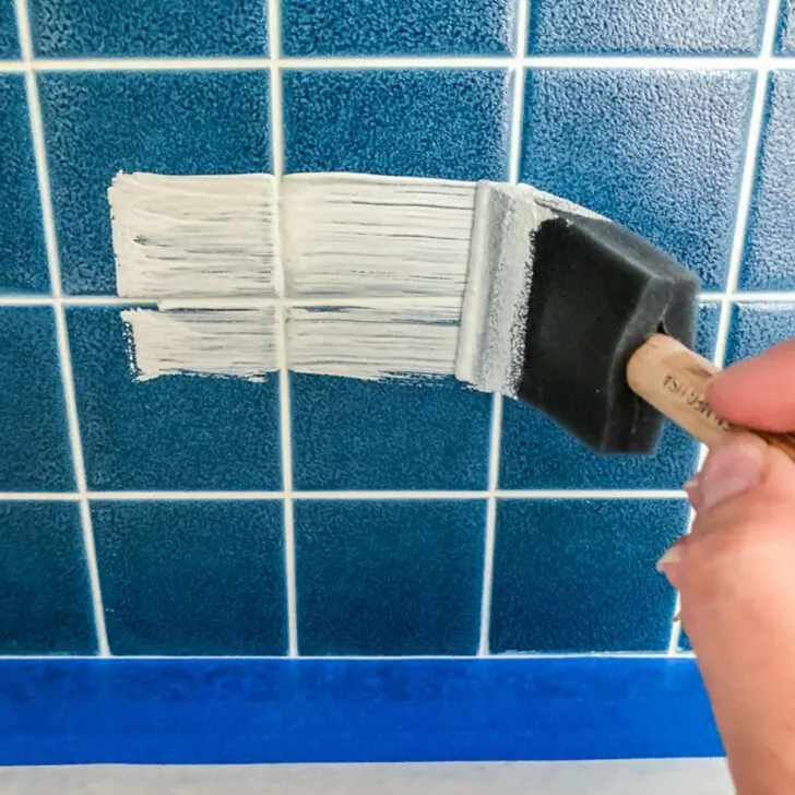 how to paint tile backsplash