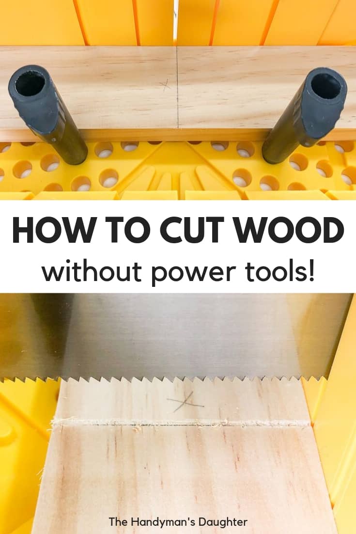 How To Use A Miter Box To Cut Wood Without Power Tools The Handyman S Daughter
