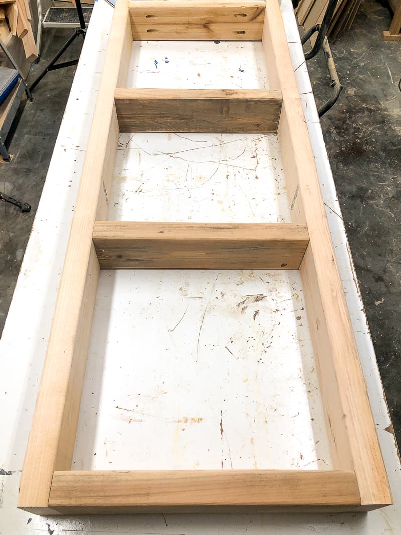 DIY lumber cart base frame