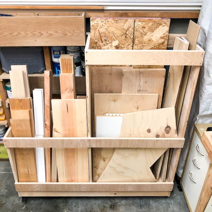 lumber storage cart