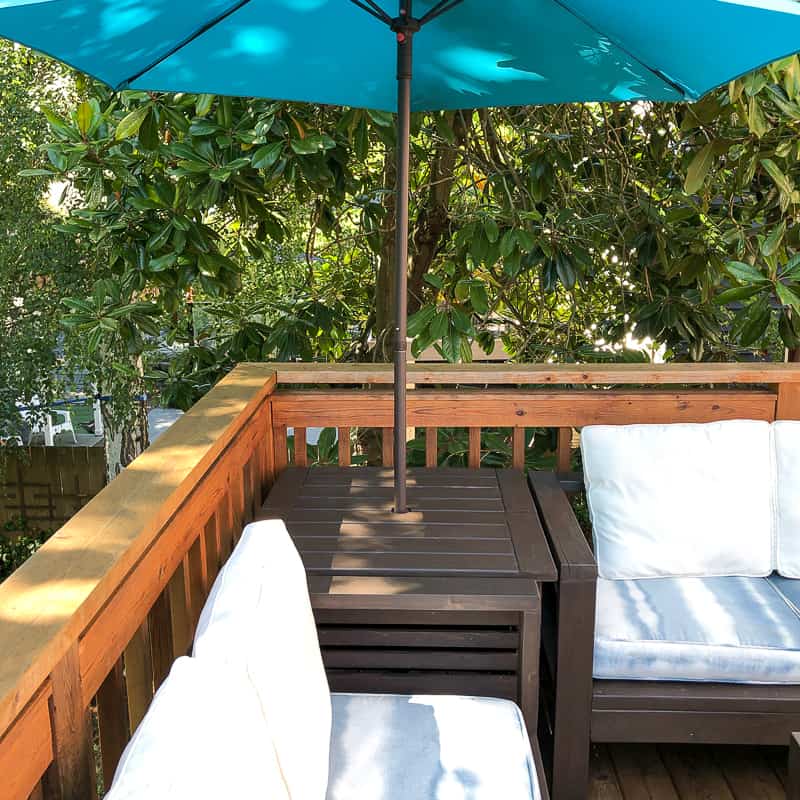 Diy Umbrella Stand Side Table The, Wooden Umbrella Stand Outdoor