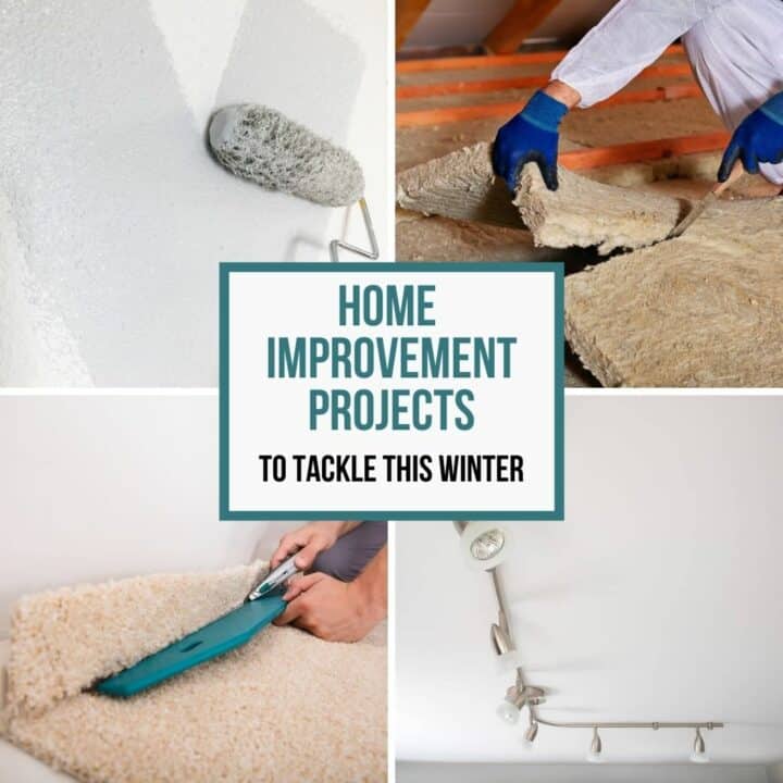 image collage of DIY home improvement projects
