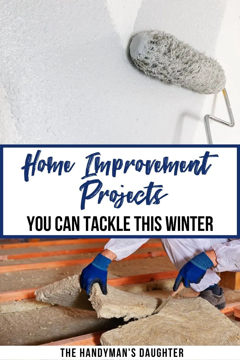 image collage of DIY home improvement projects with text overlay