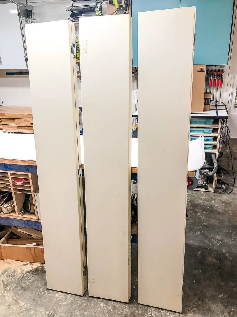 bifold doors in workshop