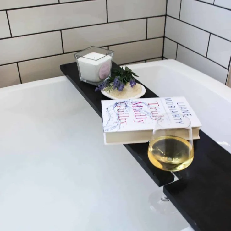 DIY Bathtub Tray for Spa Day - Scavenger Chic