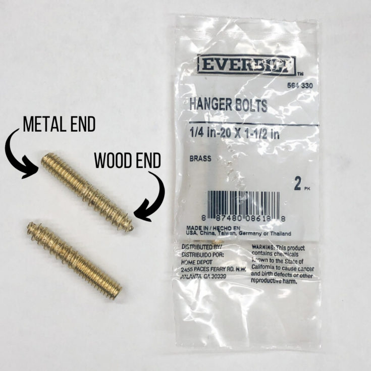 How to Install Hanger Bolts Two Different Ways The Handyman's Daughter