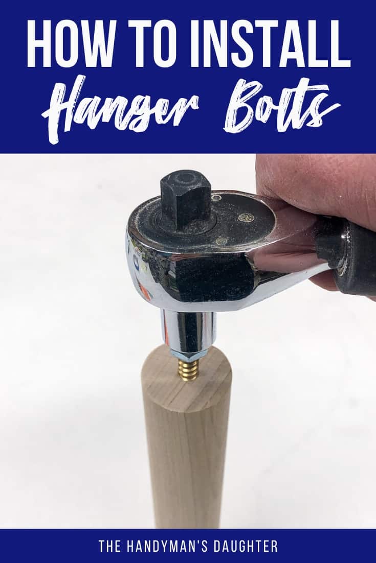 how to install hanger bolts in furniture legs