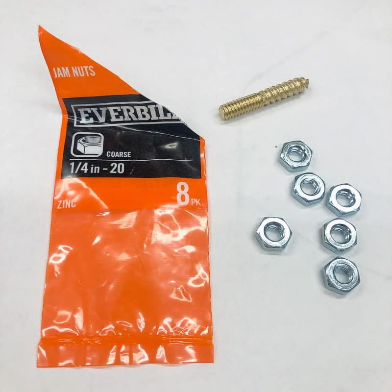 jam nuts and hanger bolt