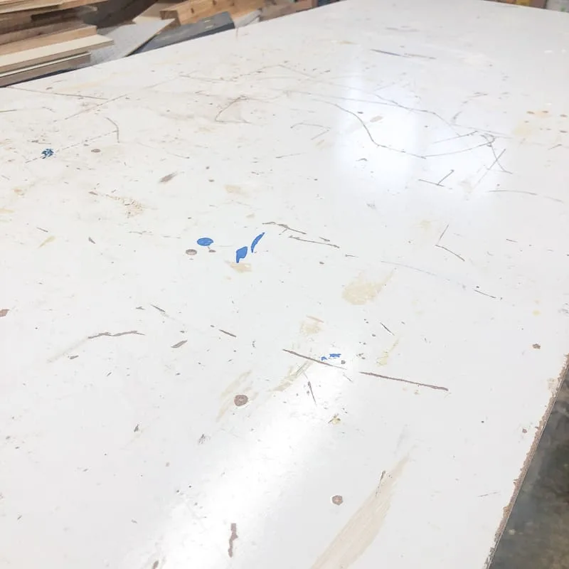 beat up workbench surface