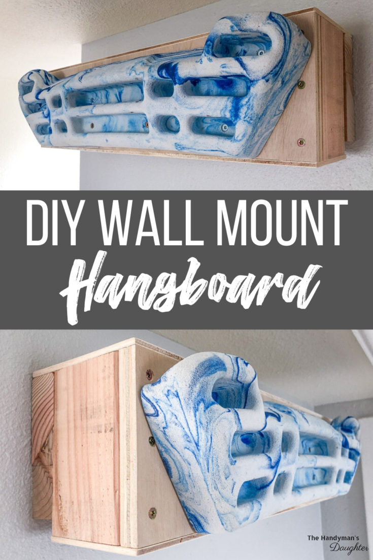 DIY Hangboard Mount for the Wall The Handyman's Daughter