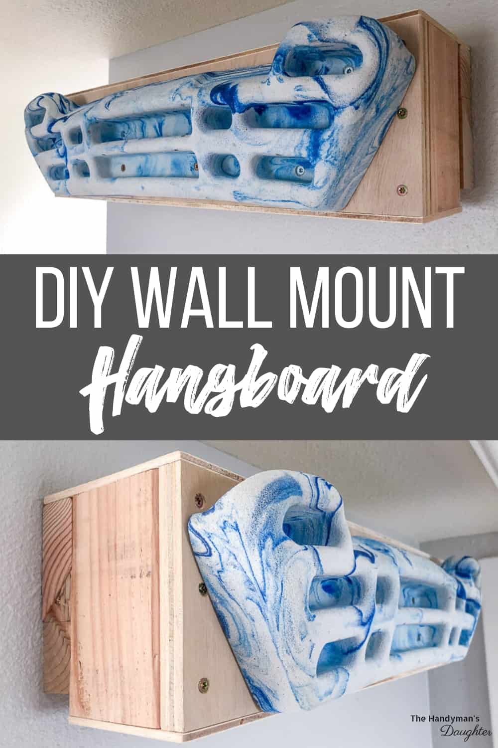 DIY hangboard mount for the wall