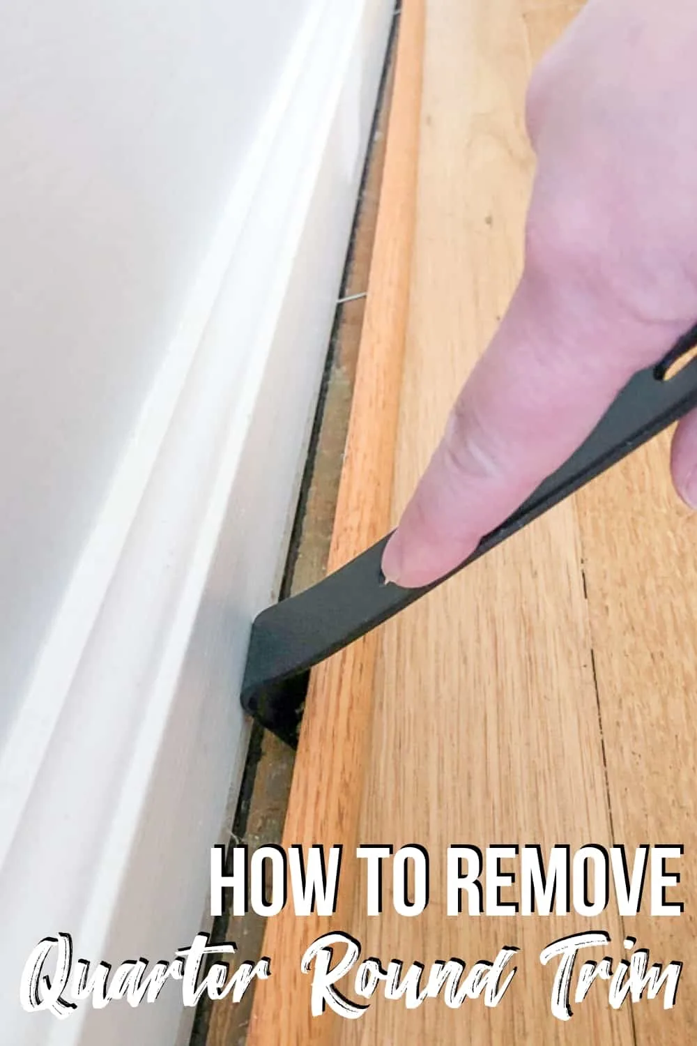 How To Remove Quarter Round Trim The Handyman S Daughter