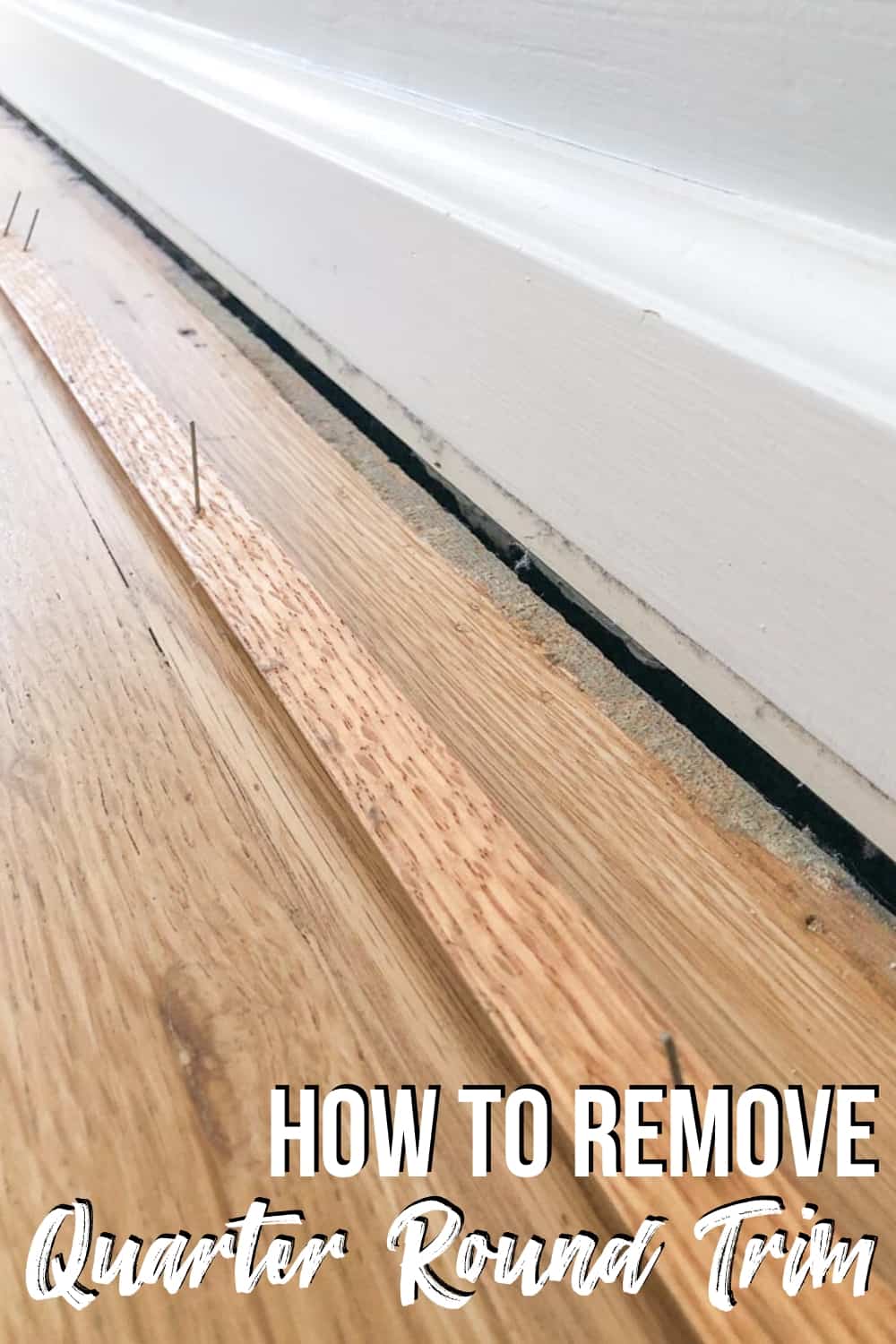 How to remove quarter round