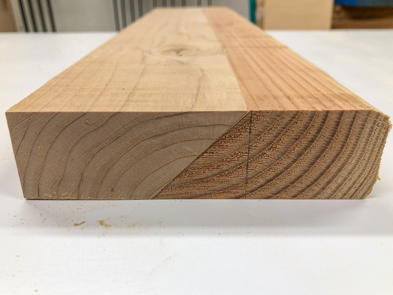 French cleat made with 2x4s