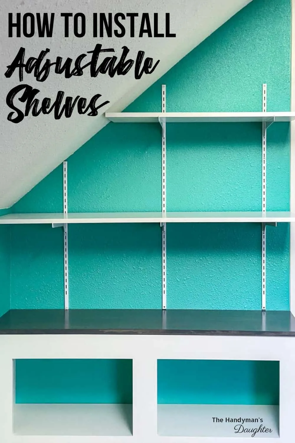 How To Install Adjustable Wall Mounted, Bookshelf With Adjustable Shelves