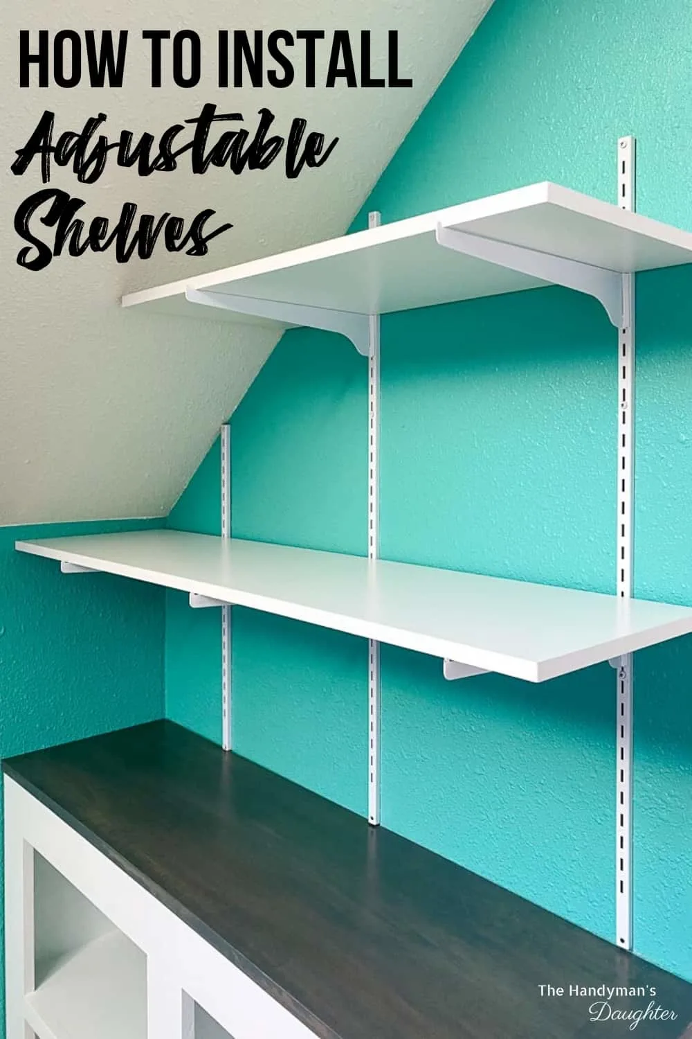 How To Install Adjustable Wall Mounted, Shelving With Adjustable Shelves