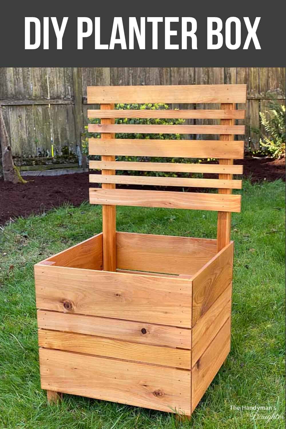 DIY Planter Box with Trellis